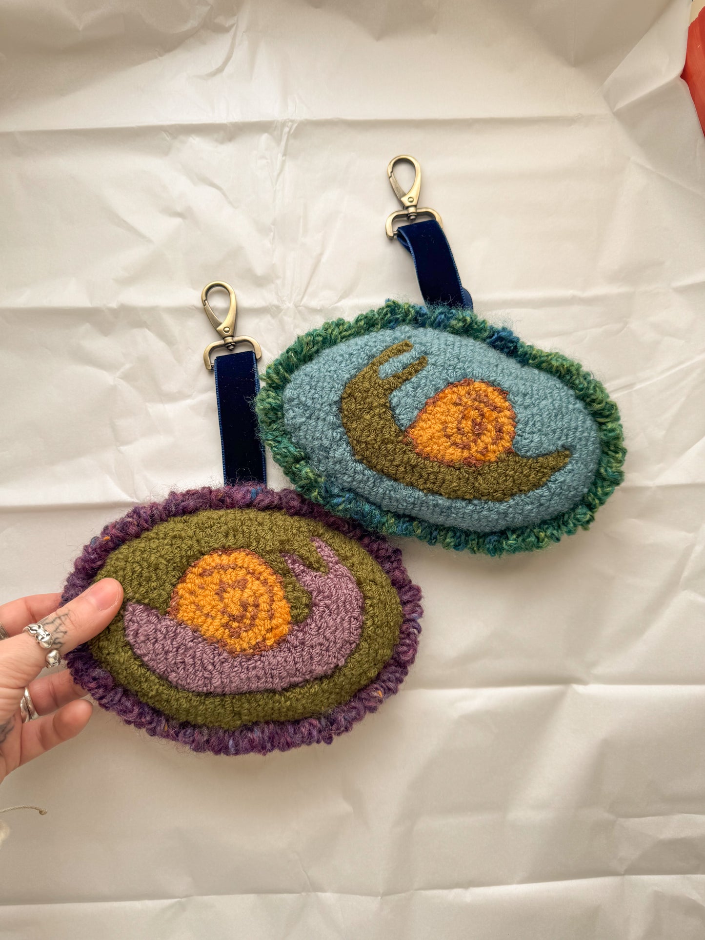 Snail bag charm (large)