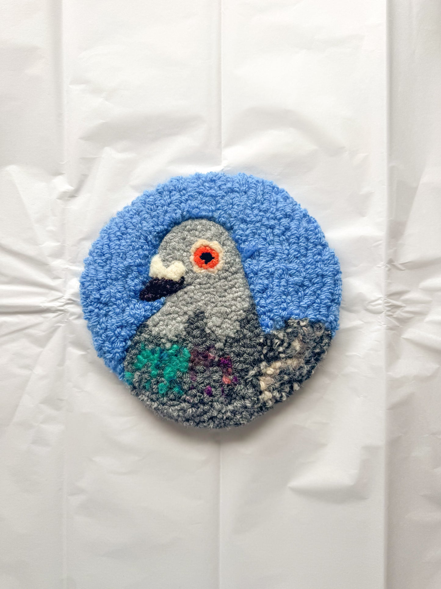 Pigeon portrait (blue)