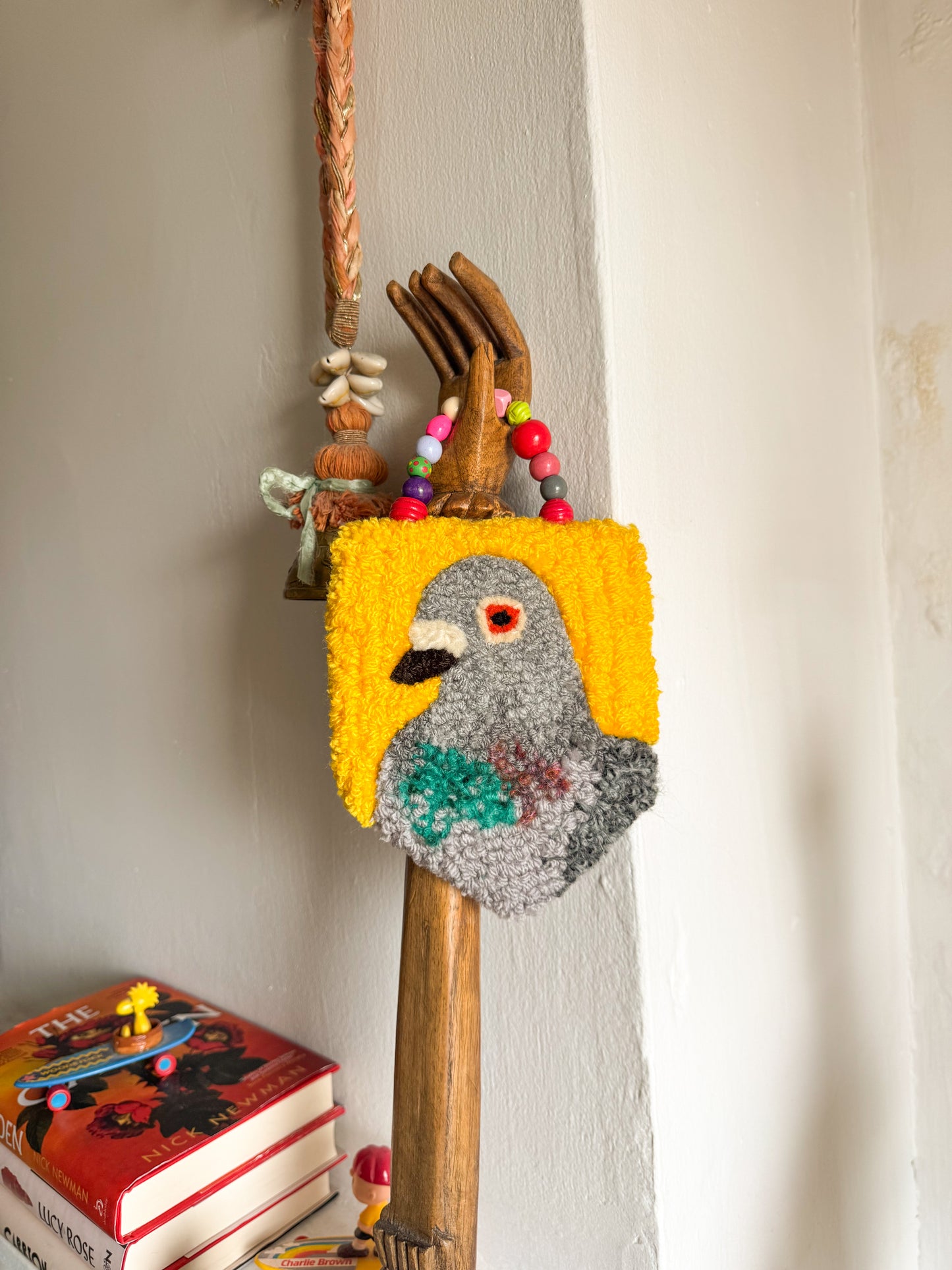 Mini beaded pigeon (buttercup)