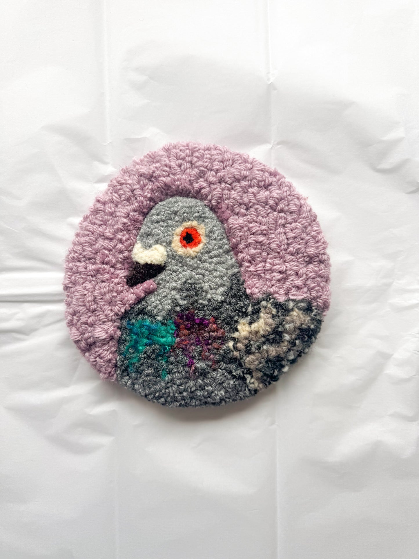 Pigeon portrait (lilac)