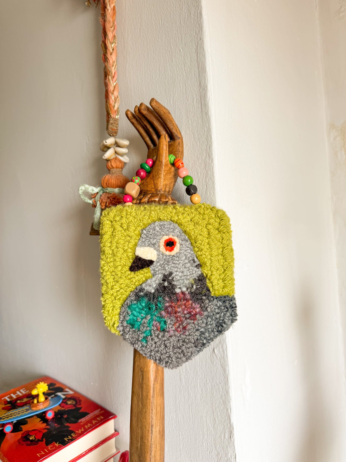Mini beaded pigeon (pistachio)