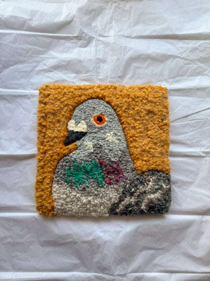 Custom pigeon portrait (tile)