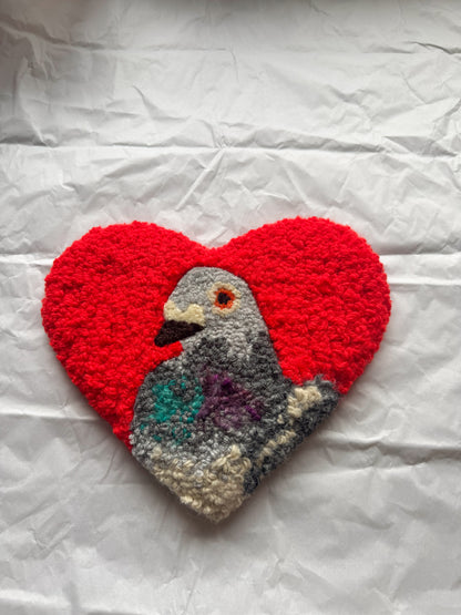 (25cm) pigeon sweetheart (bright red)