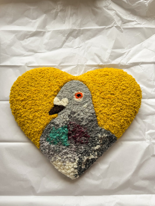 Pigeon sweetheart 32cm (gold mustard)