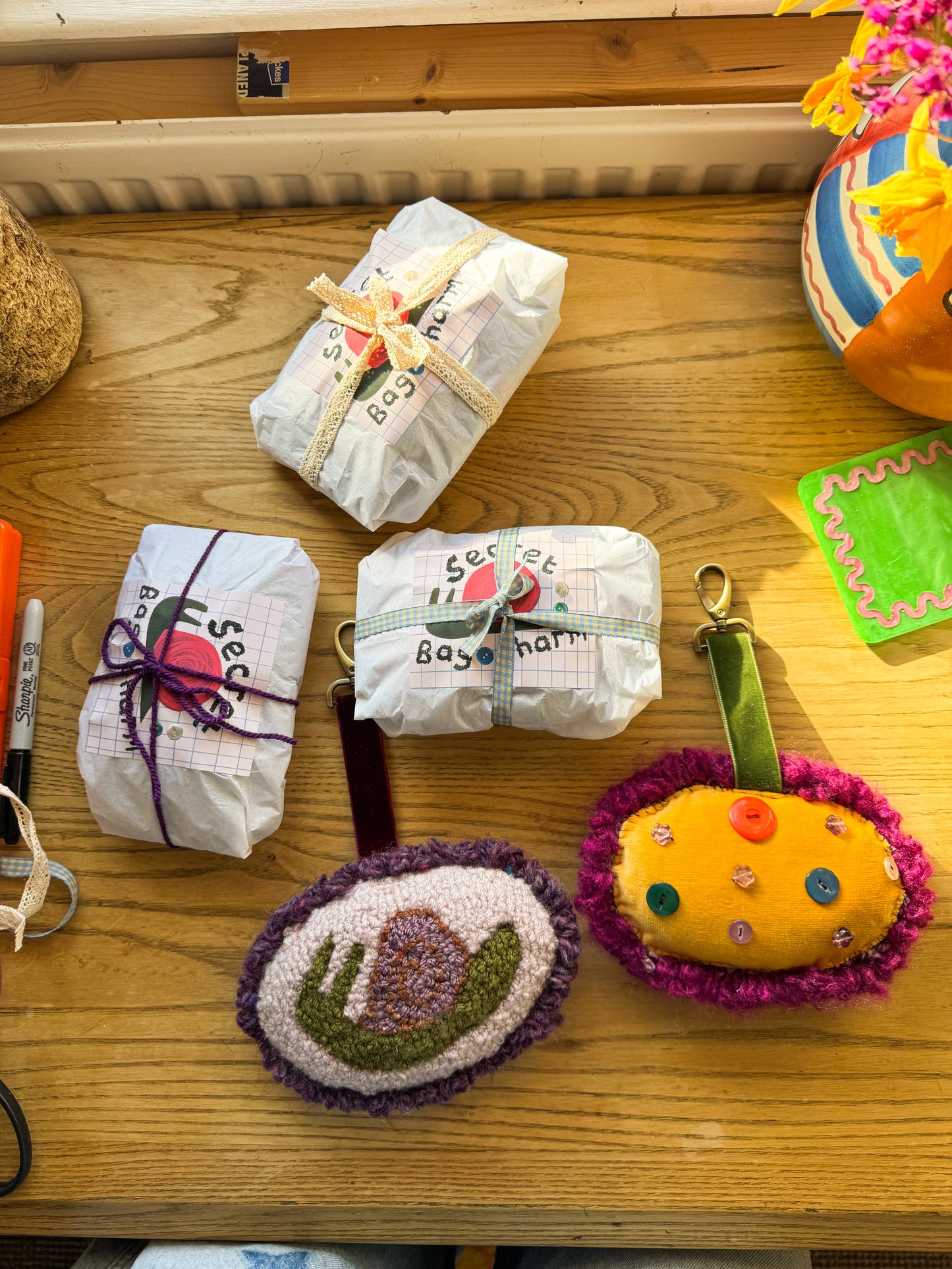 Secret snail bag charm