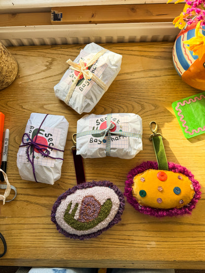 Secret snail bag charm