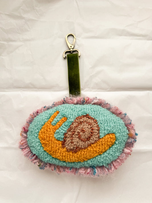 Snail bag charm