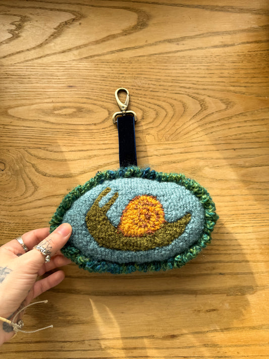Snail bag charm (large)