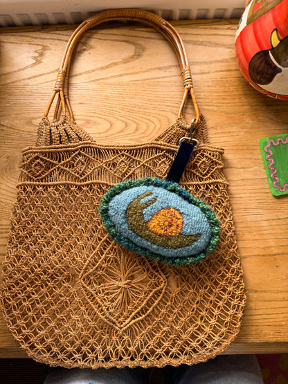 Snail bag charm (large)