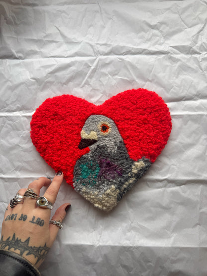 (25cm) pigeon sweetheart (bright red)