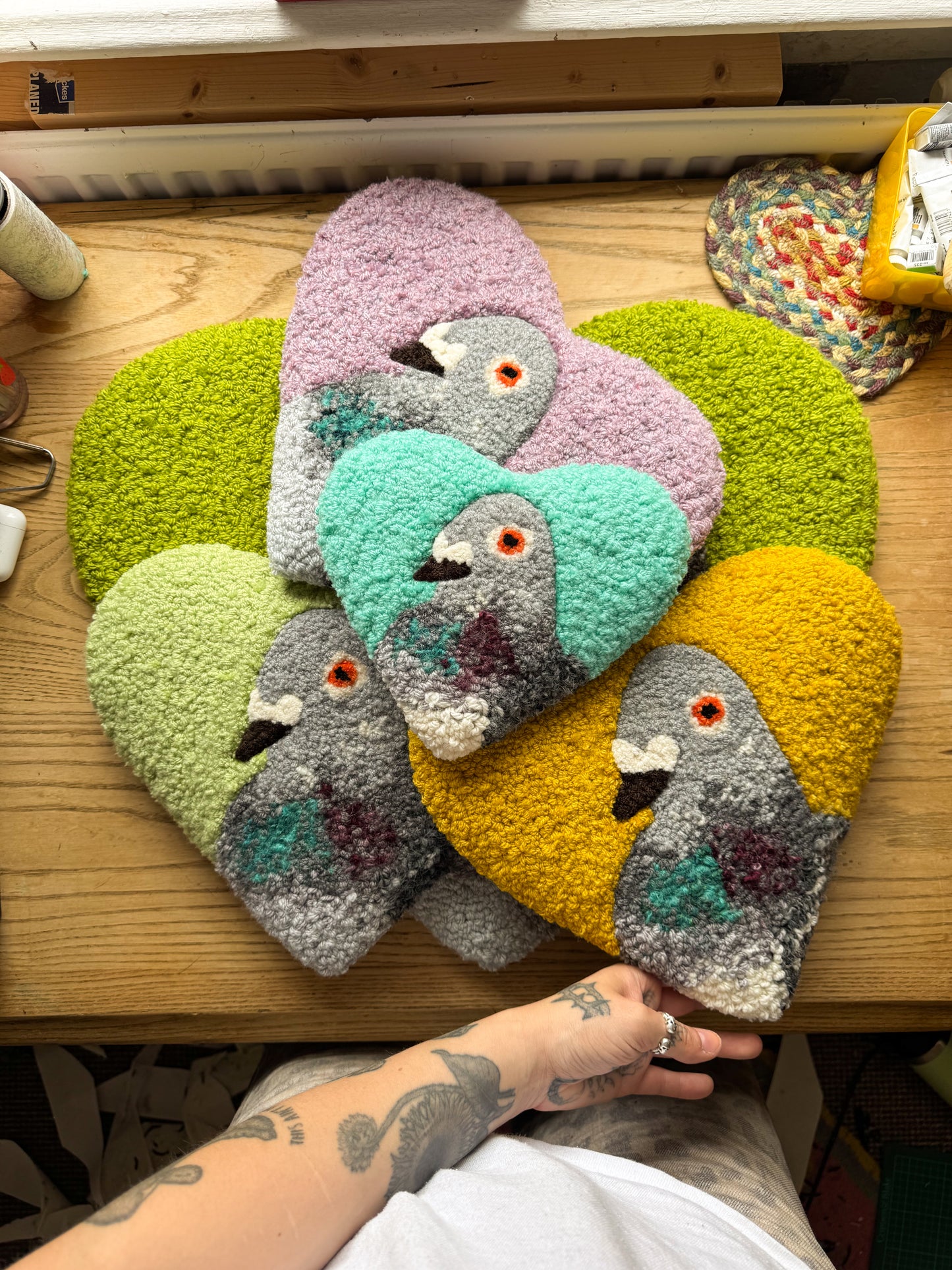 Mini Pigeon sweetheart (teal blue)