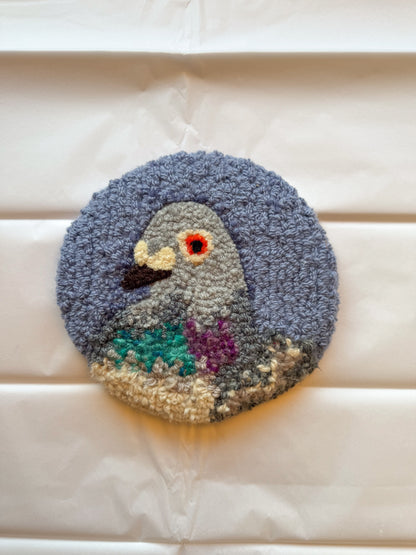 Pigeon portrait (denim blue)