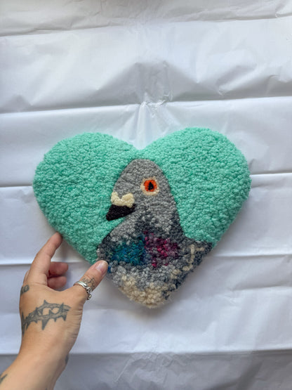 Pigeon sweetheart (teal)