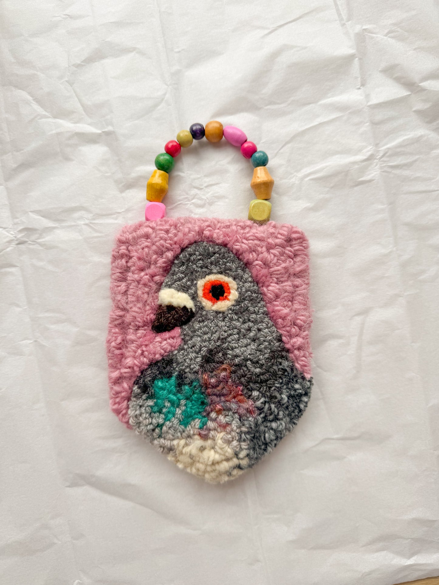 Beaded pidgey (dusty pink)
