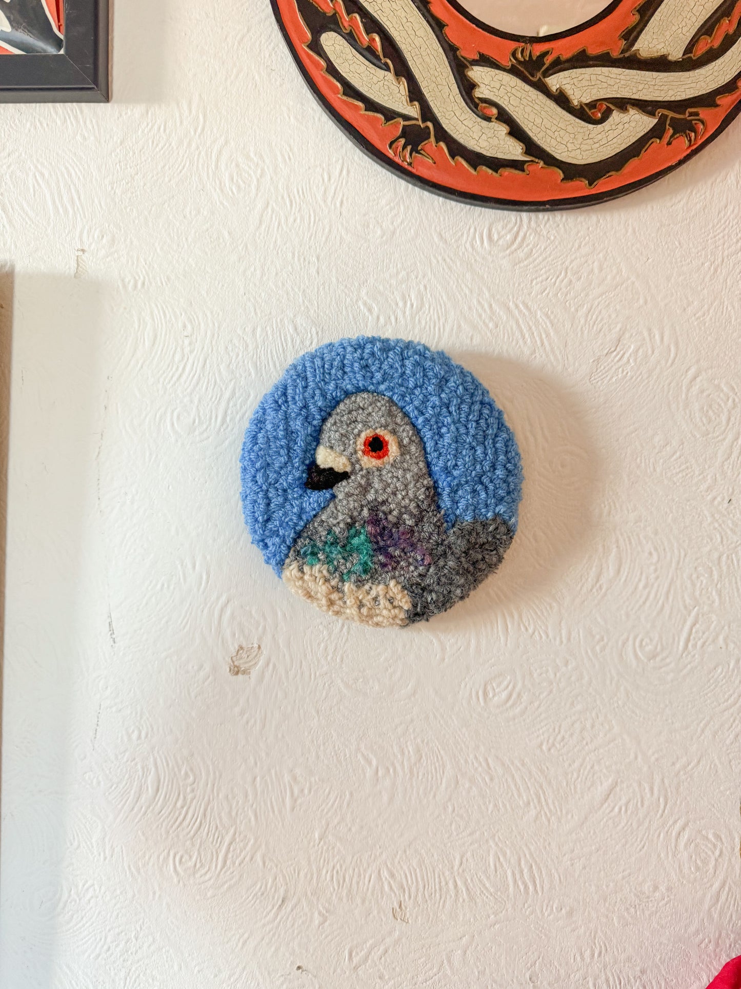 Pigeon portrait (blue)