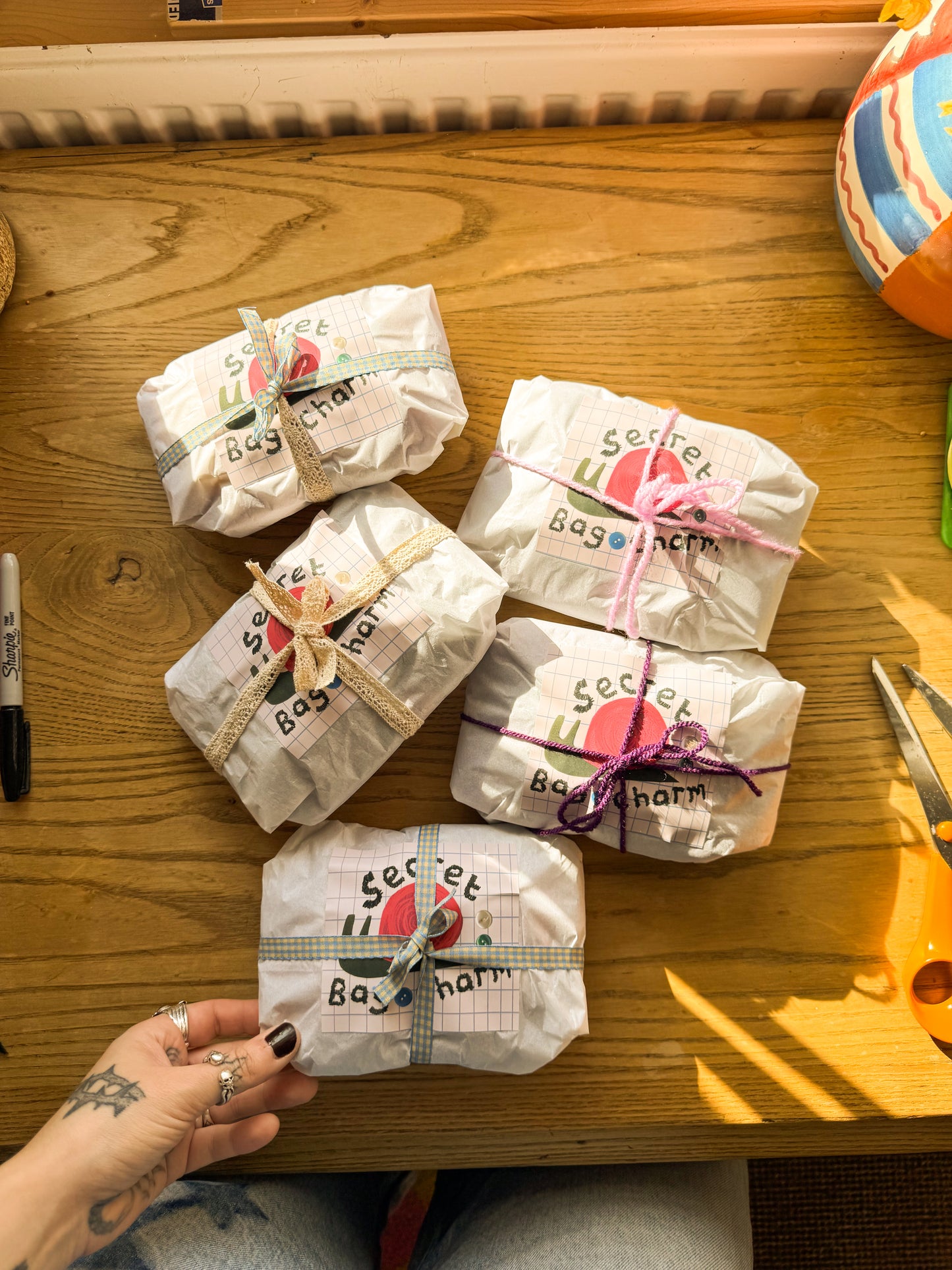 Secret snail bag charm