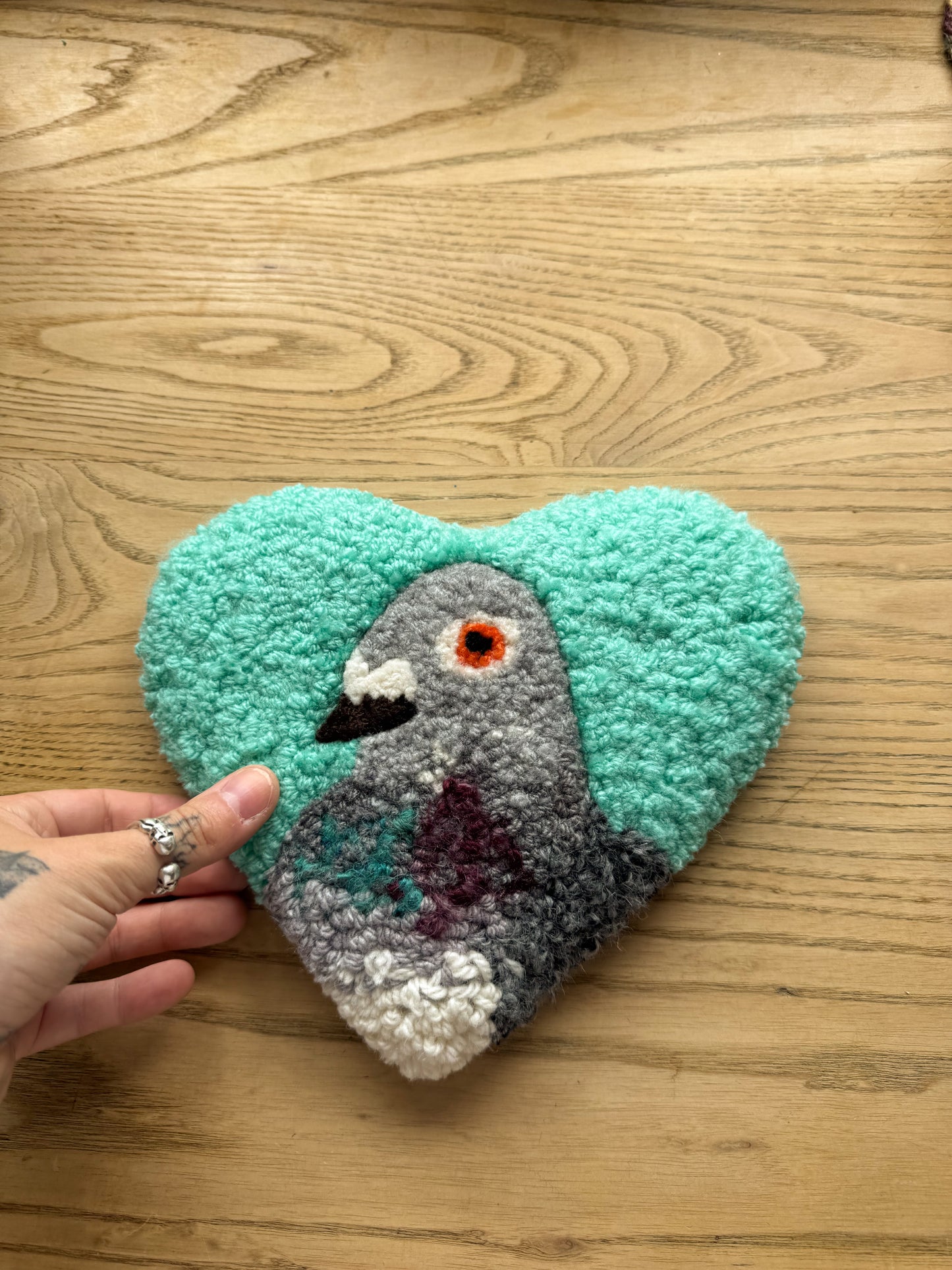 Mini Pigeon sweetheart (teal blue)