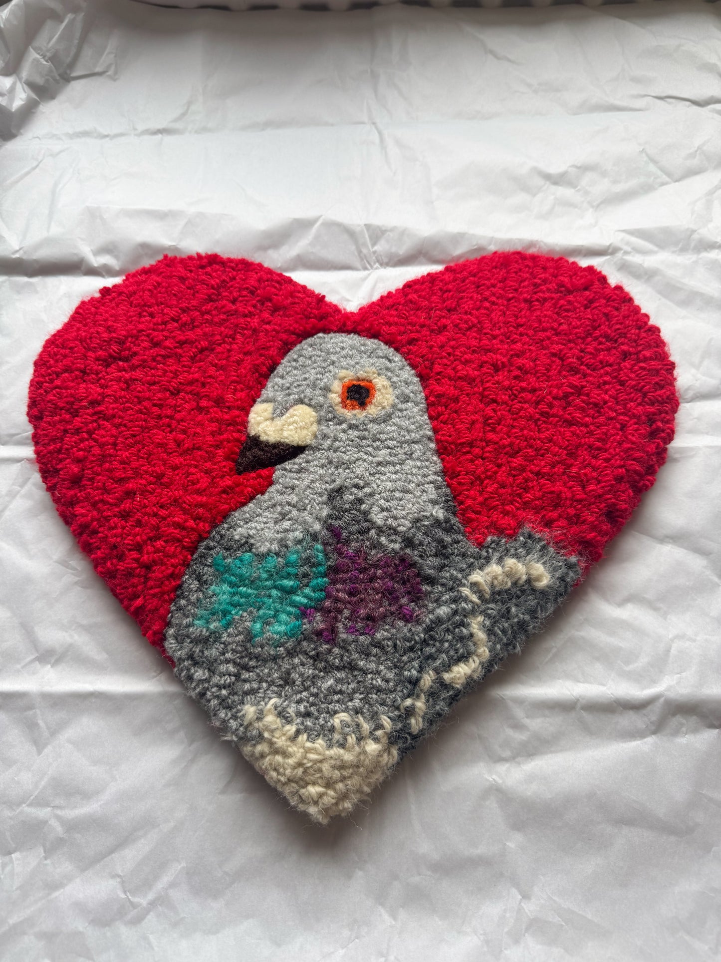 (32cm) pigeon sweetheart (deep red)