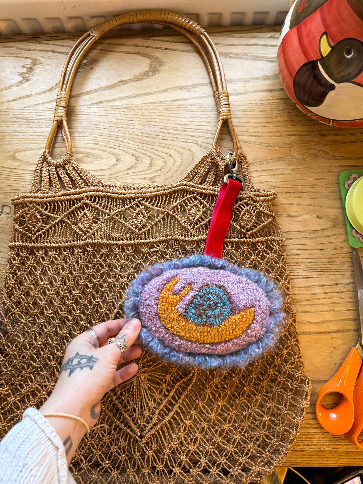 Snail bag charm (large)