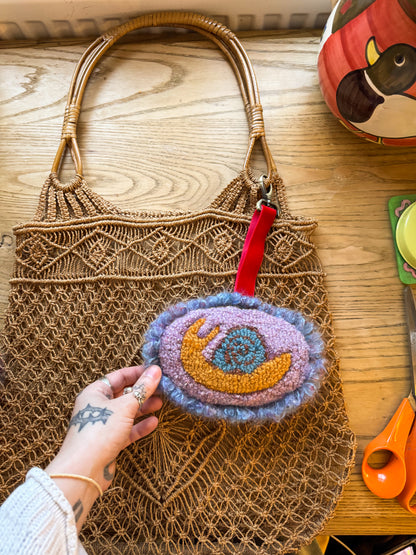 Snail bag charm (large)