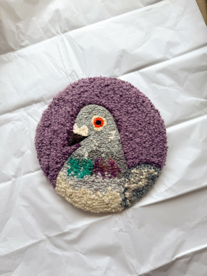 Pigeon portrait (dark heather)