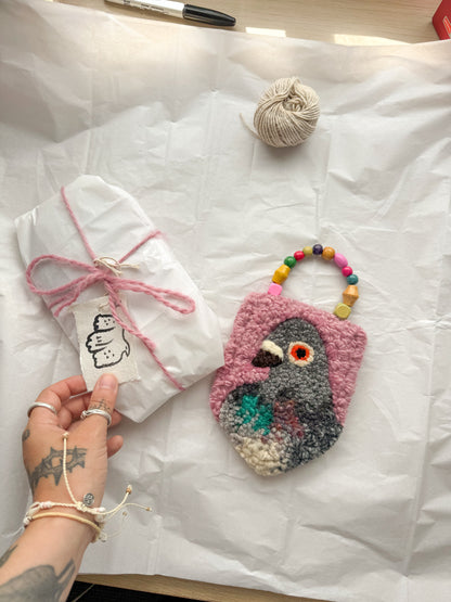 Beaded pidgey (dusty pink)
