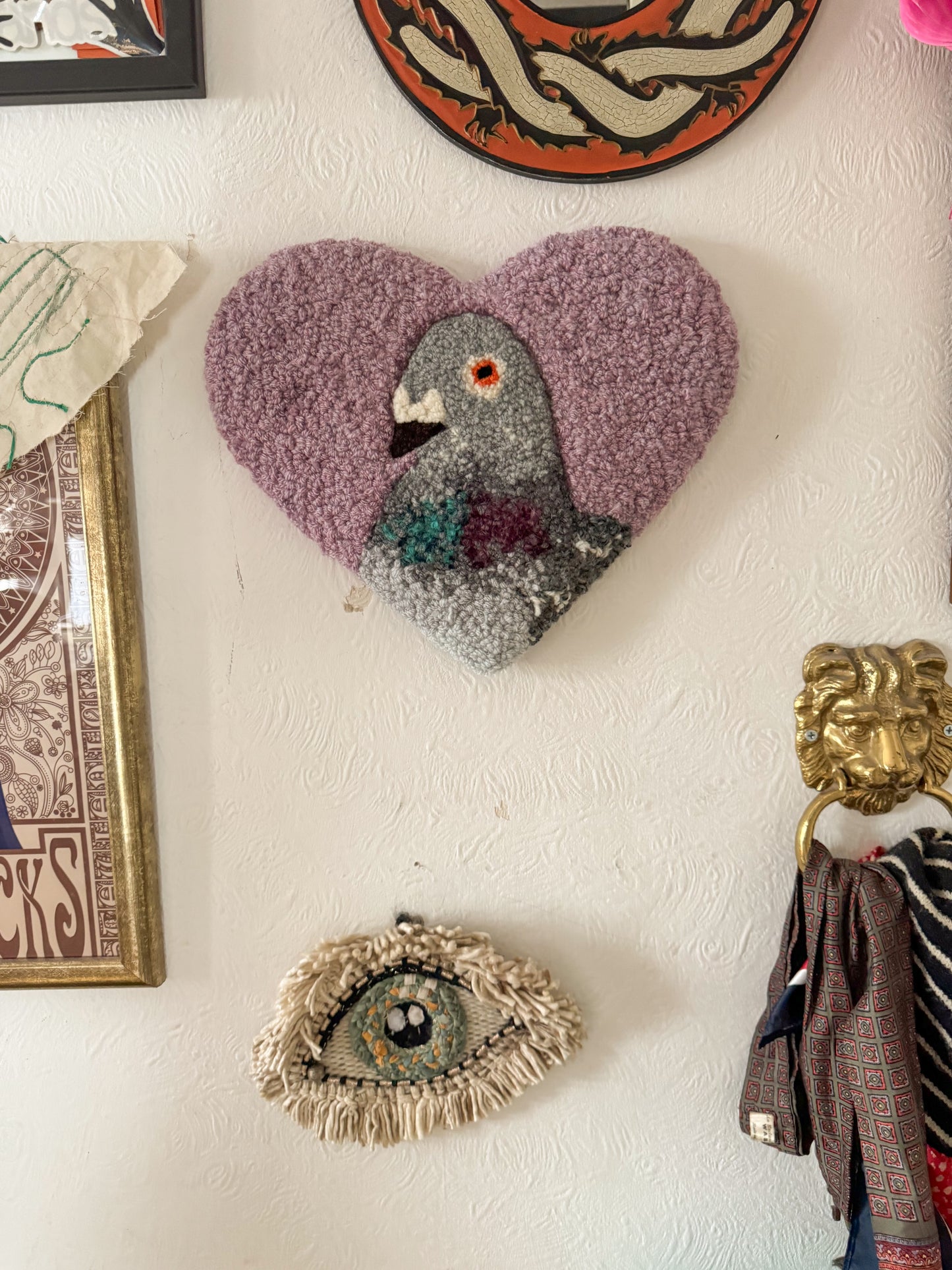 Pigeon sweetheart 32cm (vintage heather)