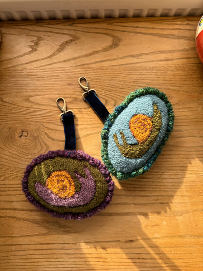 Snail bag charm (large)