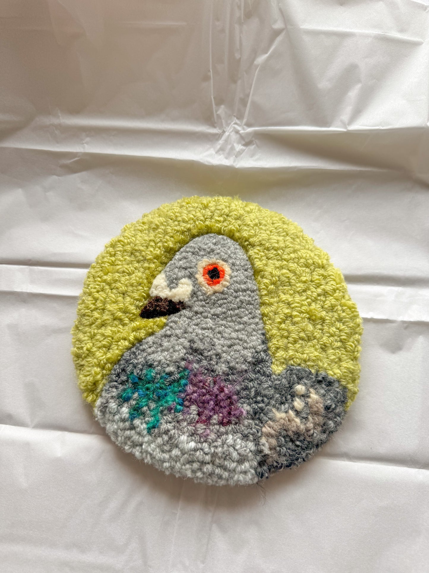 Custom pigeon portrait (circle)