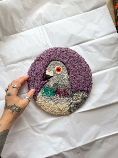 Pigeon portrait (dark heather)