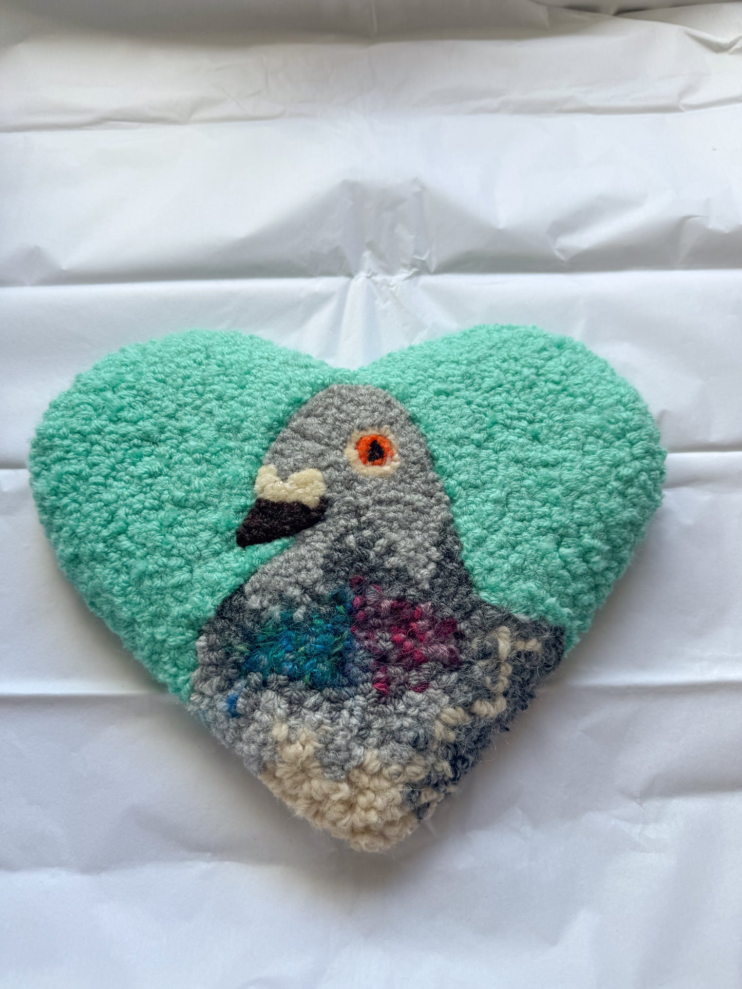 Pigeon sweetheart (teal)