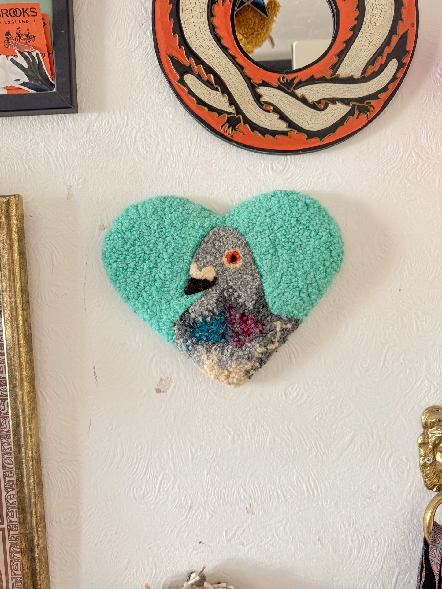 Pigeon sweetheart (teal)