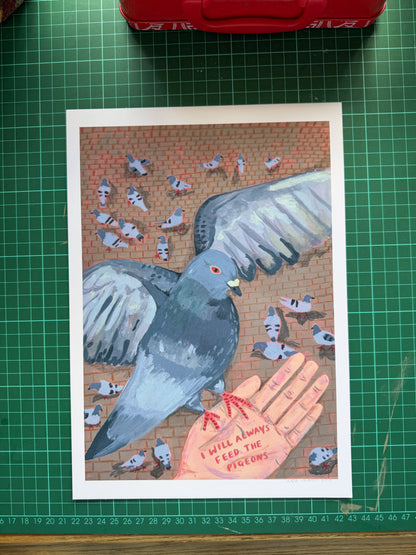 I will always feed the pigeons