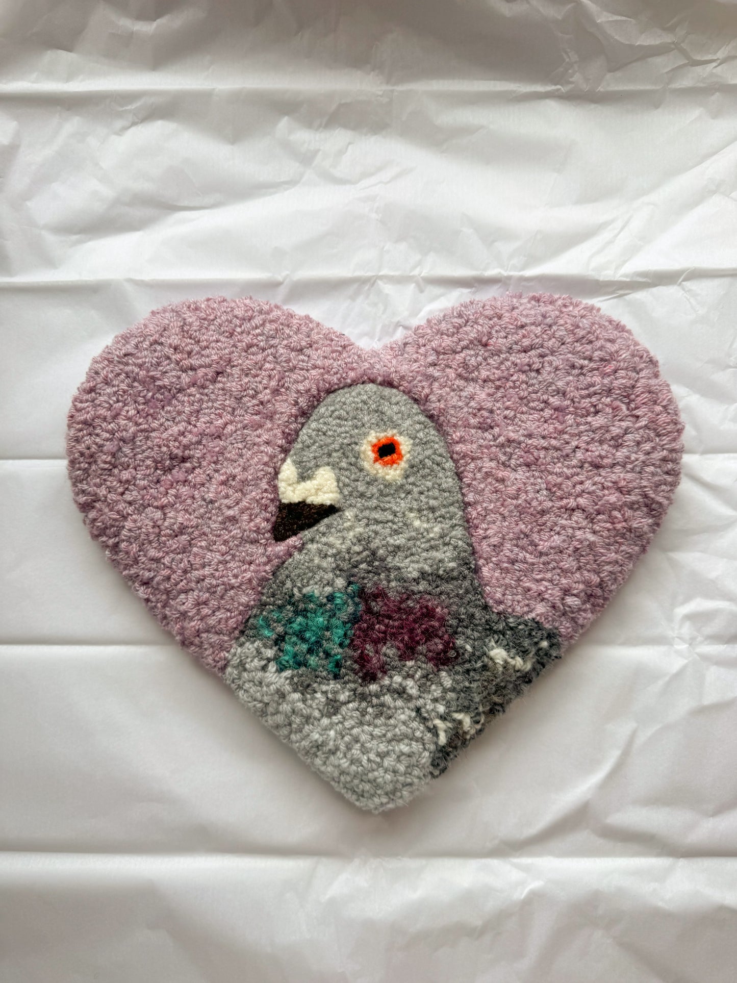 Pigeon sweetheart 32cm (vintage heather)