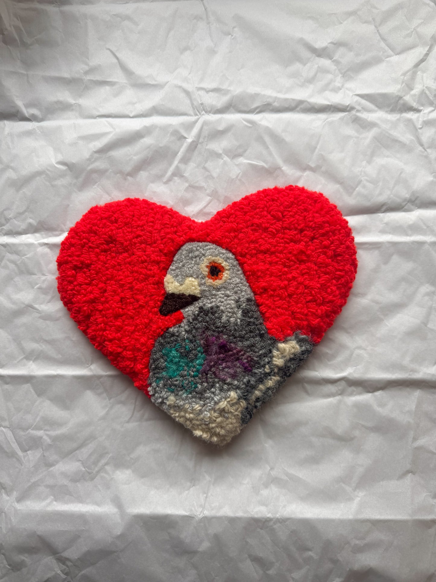 (25cm) pigeon sweetheart (bright red)