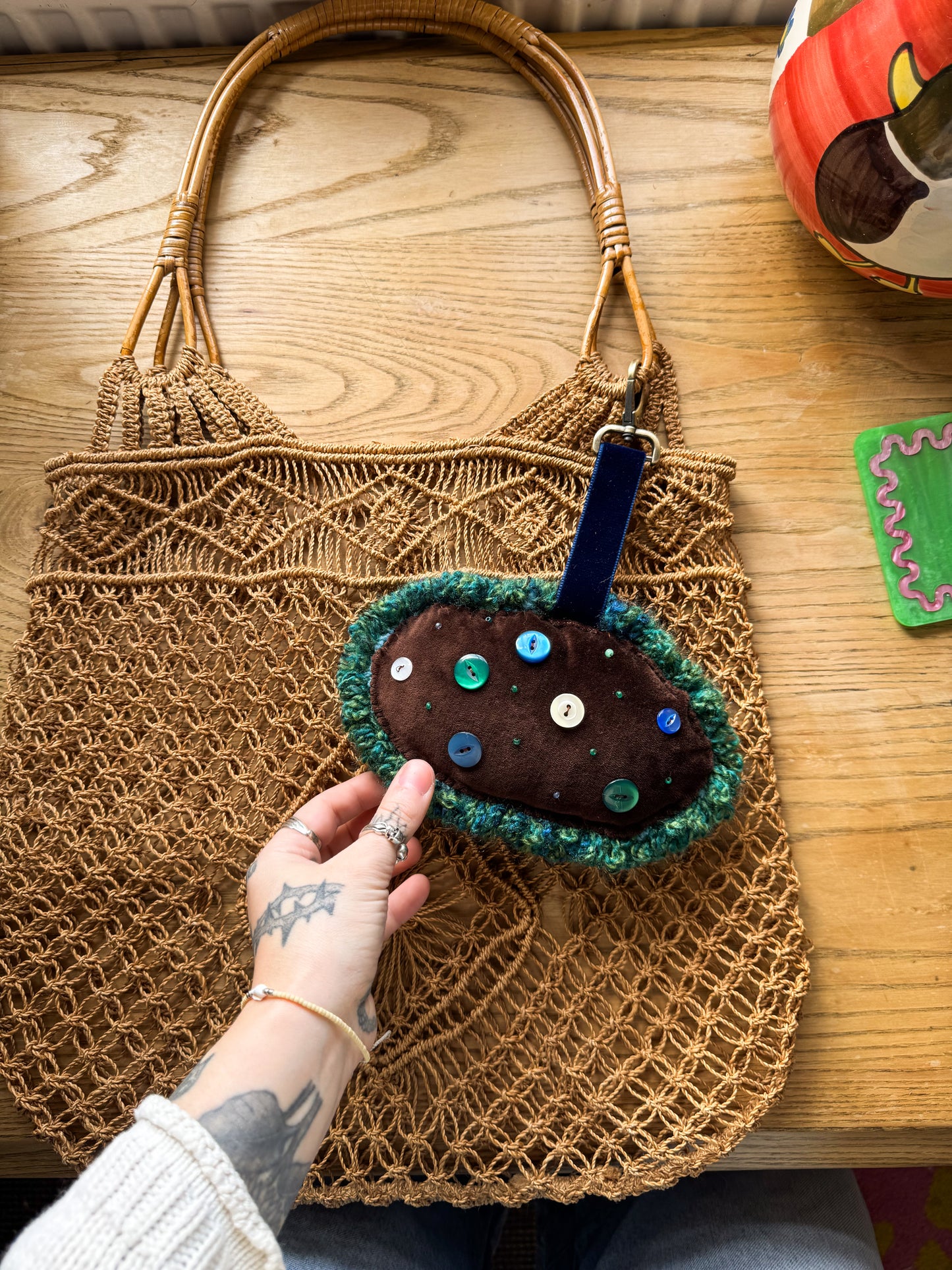 Snail bag charm (large)