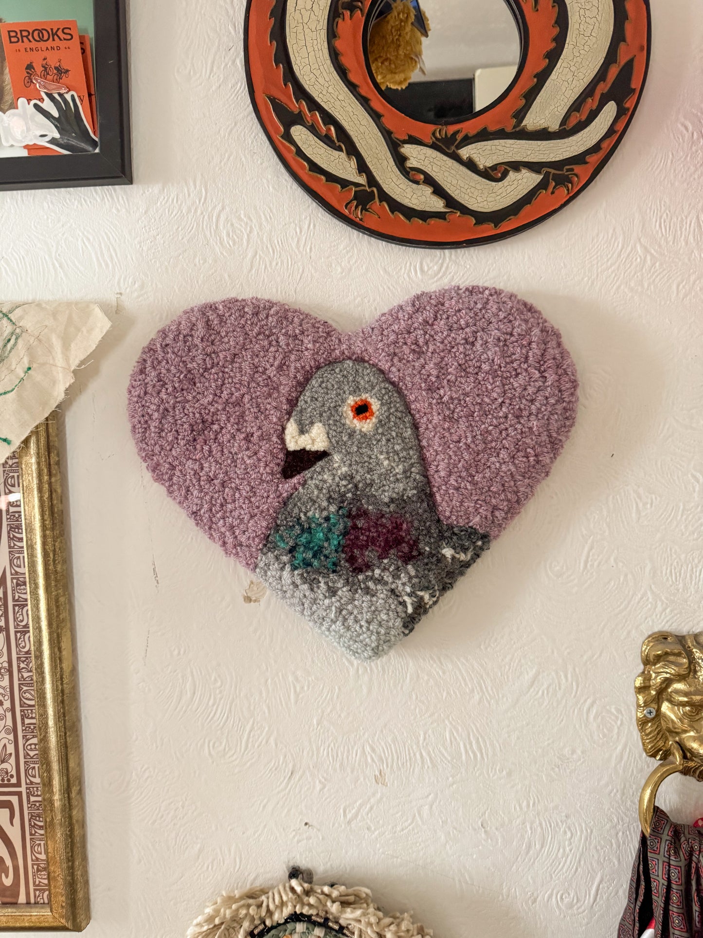Pigeon sweetheart 32cm (vintage heather)