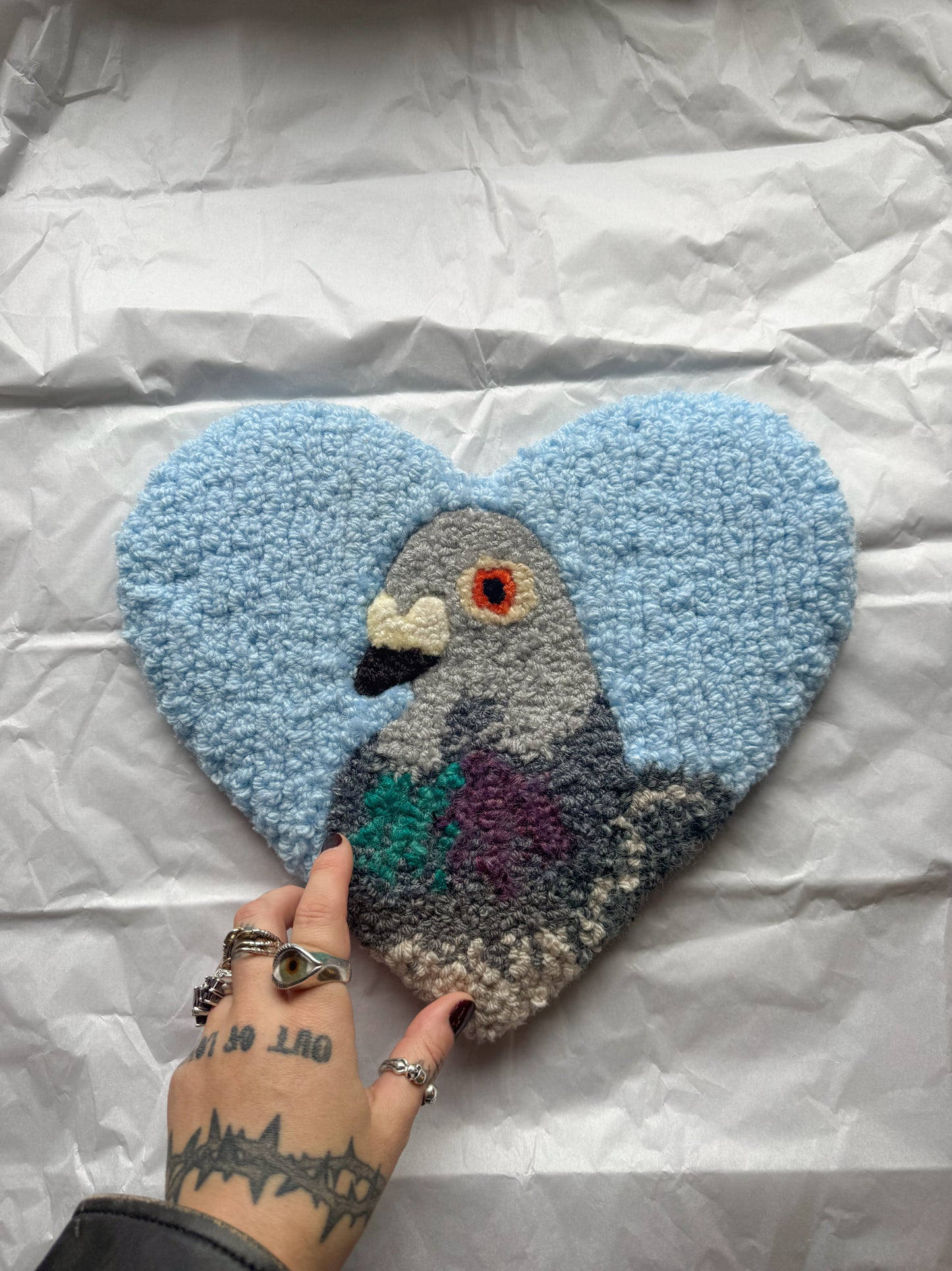(32cm) pigeon sweetheart (sky blue)