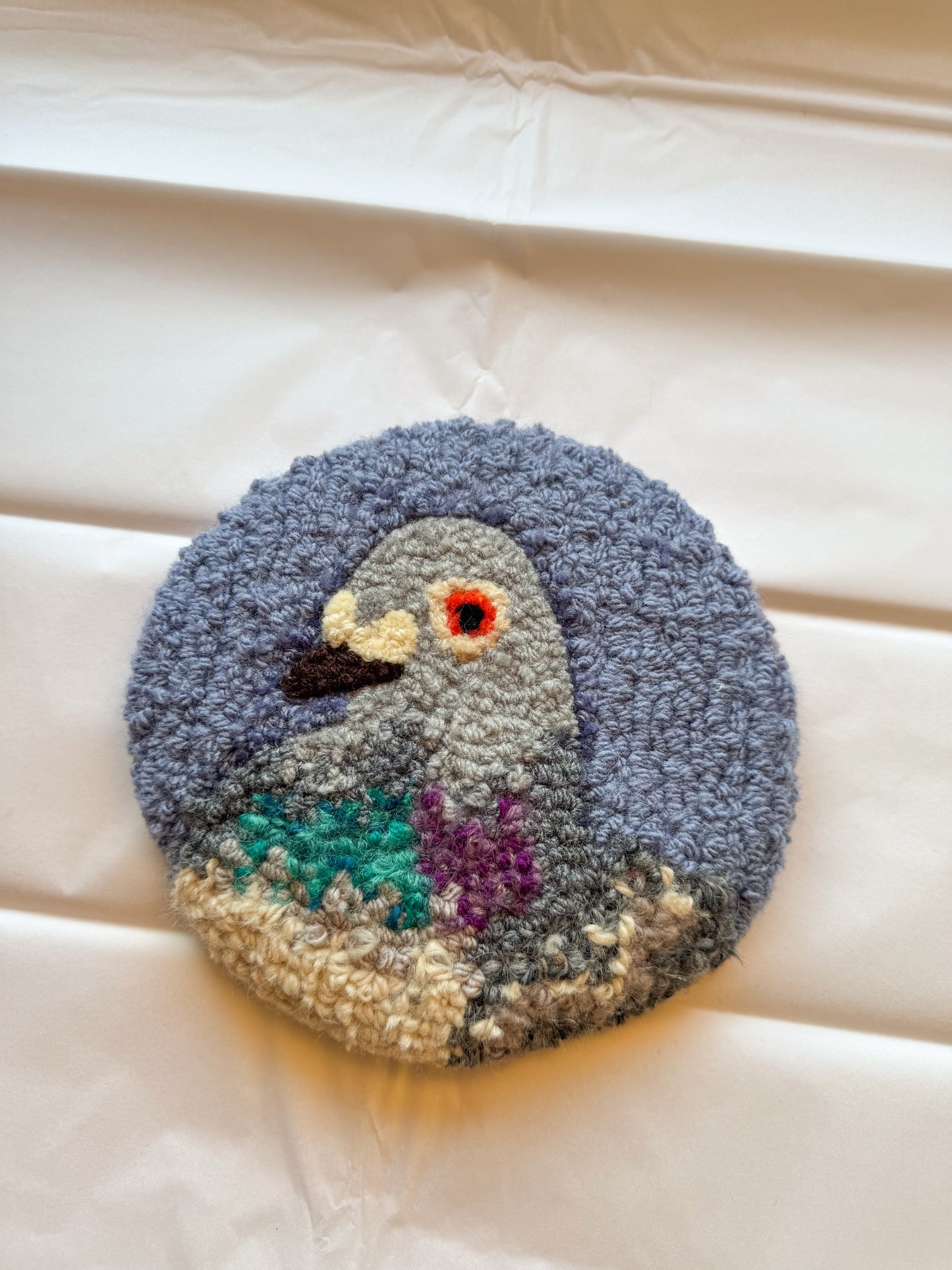 Pigeon portrait (denim blue)