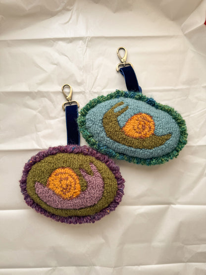 Snail bag charm (large)