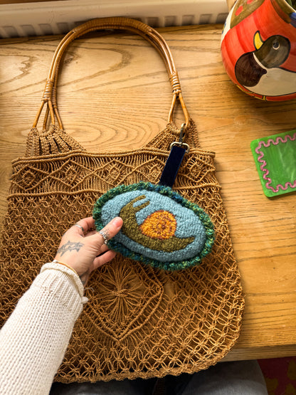 Snail bag charm (large)
