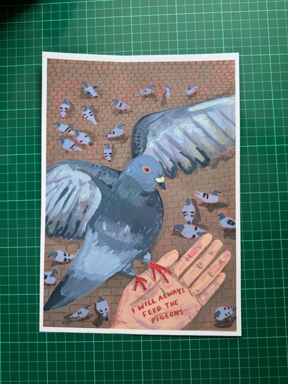 I will always feed the pigeons