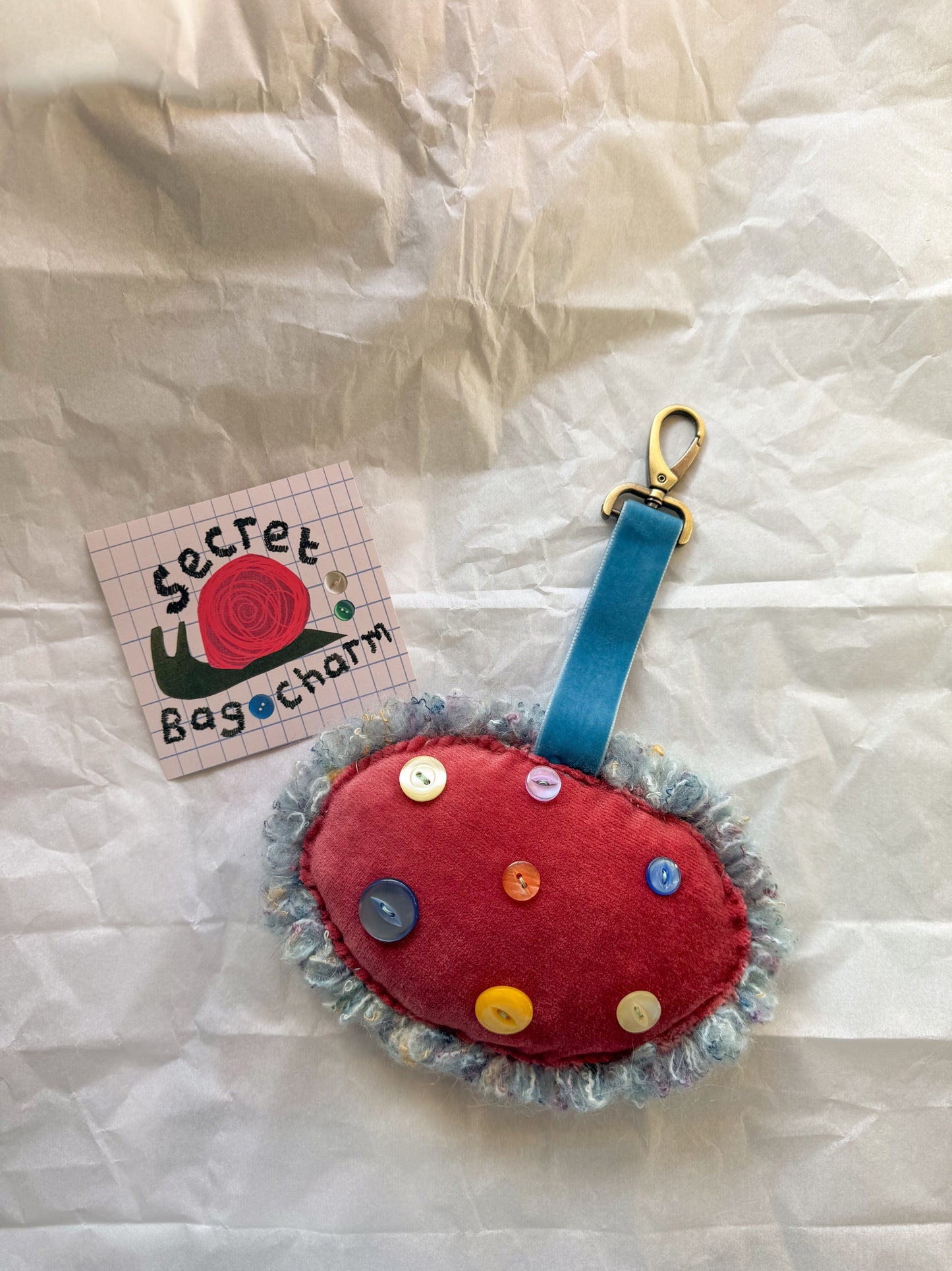 Secret snail bag charm