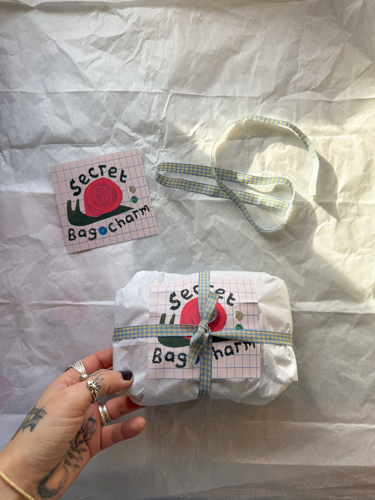 Secret snail bag charm