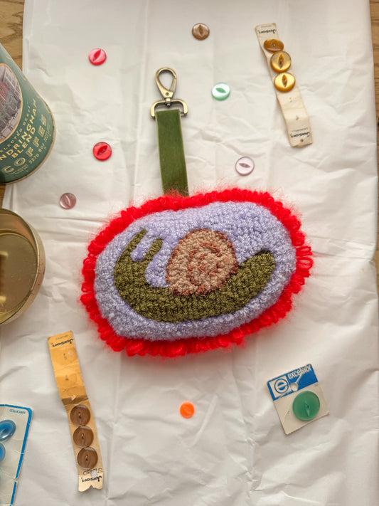 Snail bag charm