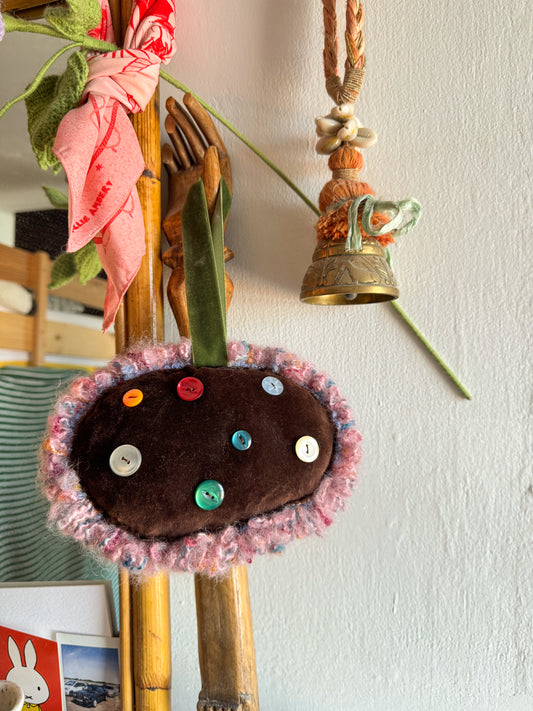 Snail bag charm #1