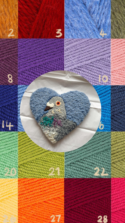 Custom pigeon portrait (sweetheart)