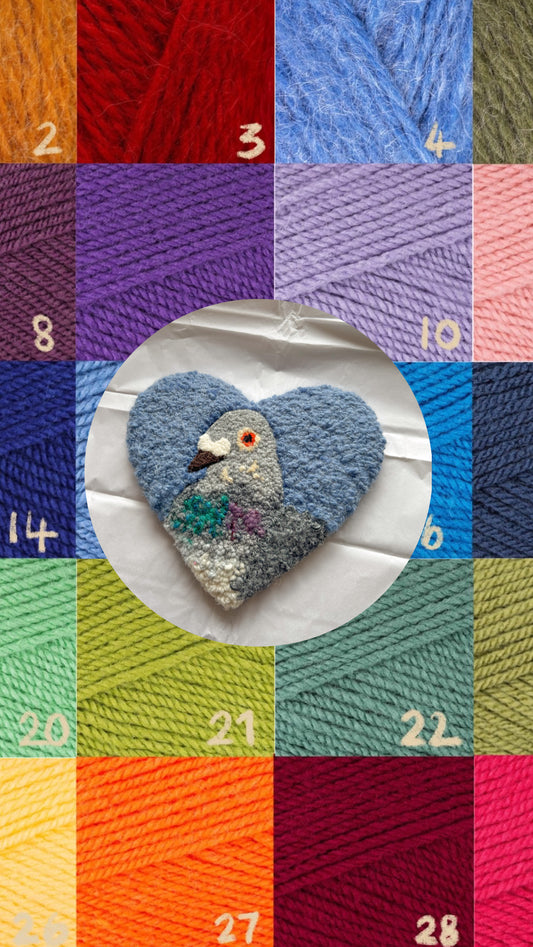 Custom pigeon portrait (sweetheart)