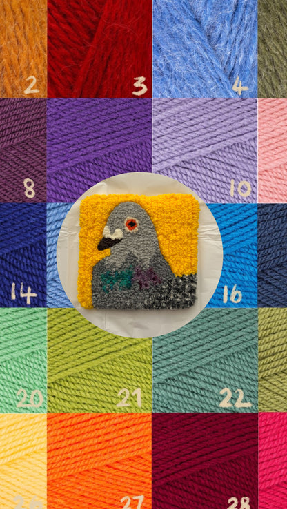 Custom pigeon portrait (tile)