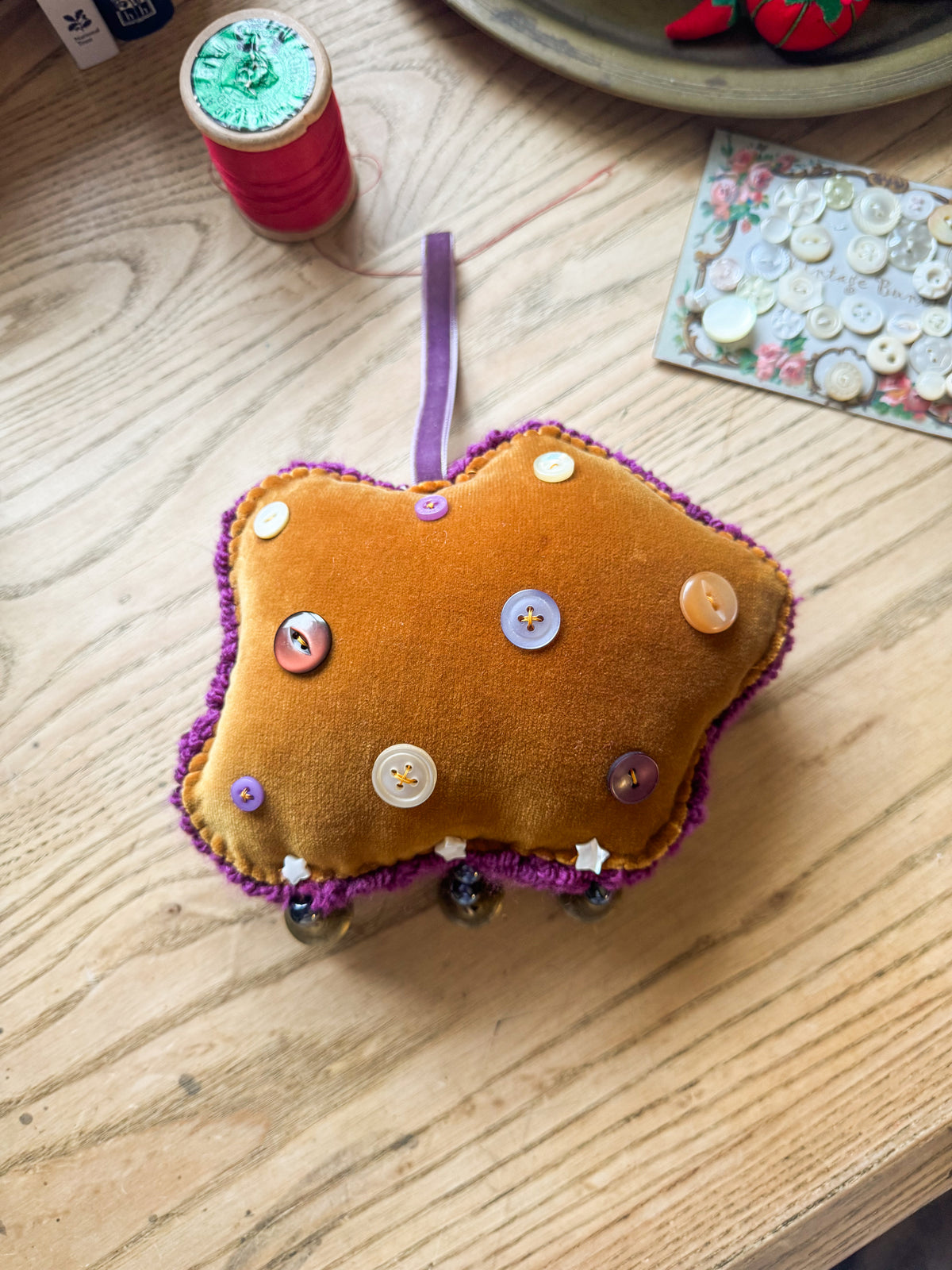 Large hagstone talisman (purple)
